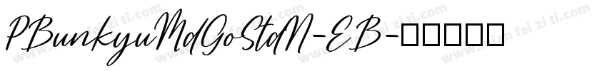 PBunkyuMdGoStdN-EB字体转换