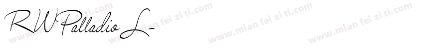 RWPalladioL字体转换
