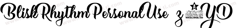 BliskRhythmPersonalUse-z3YD字体转换