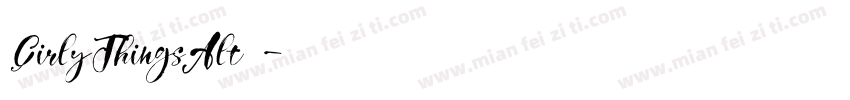 GirlyThingsAlt4字体转换
