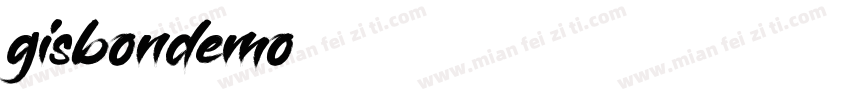 gisbondemo字体转换