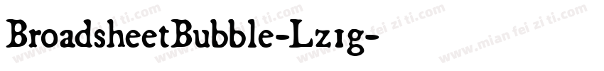 BroadsheetBubble-Lz1g字体转换