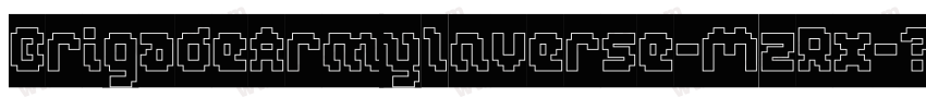 BrigadeArmyInverse-MzRx字体转换
