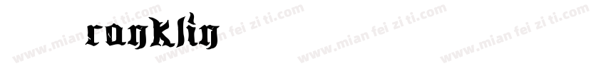 OLFranklin字体转换
