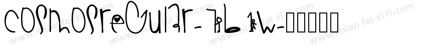 Cosmosregular-7B1w字体转换