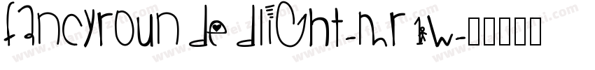 FancyroundedLight-MR1w字体转换
