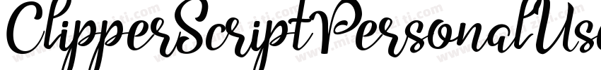 ClipperScriptPersonalUse-A8W7字体转换