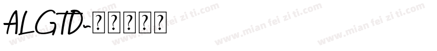 ALGTD字体转换
