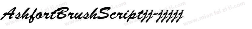AshfortBrushScript常规字体转换