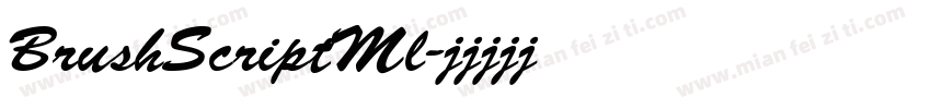BrushScriptMl字体转换