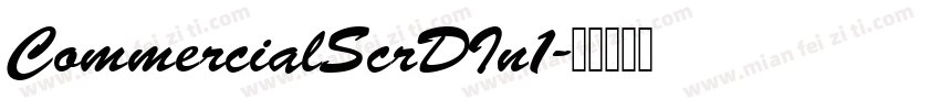 CommercialScrDIn1字体转换