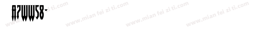 渝A7WW58字体转换