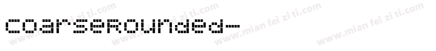 CoarseRounded字体转换