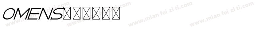 omens字体转换