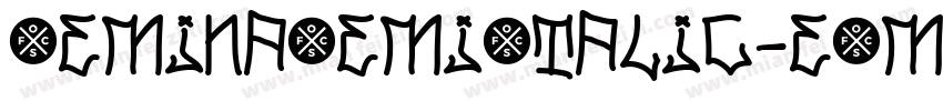 GeminaSemiItalic-eAm6字体转换