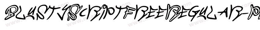 BlustyScriptFreeRegular-PKGzm字体转换