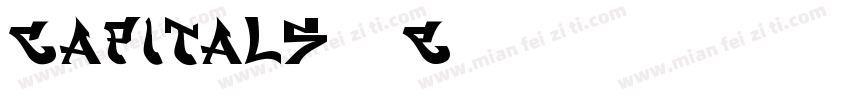 Capitals-07E9字体转换