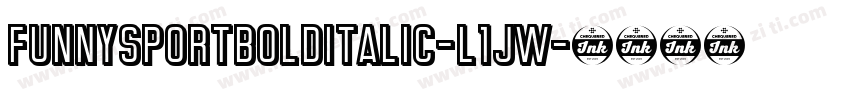 FunnySportBoldItalic-L1jW字体转换