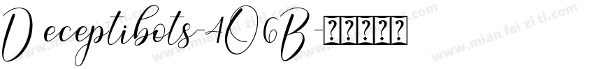 Deceptibots-4O6B字体转换