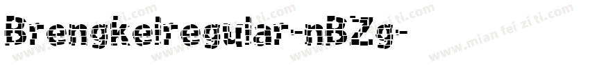 Brengkelregular-nBZg字体转换