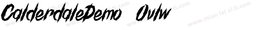 CalderdaleDemo-2Ovlw字体转换