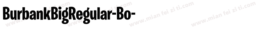 BurbankBigRegular-Bo字体转换