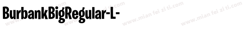 BurbankBigRegular-L字体转换
