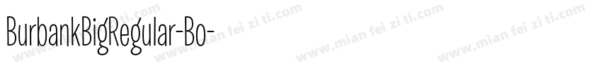 BurbankBigRegular-Bo字体转换