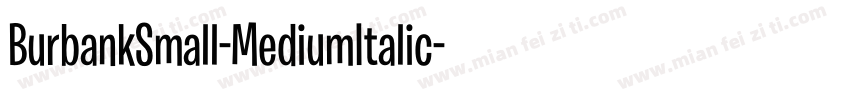 BurbankSmall-MediumItalic字体转换