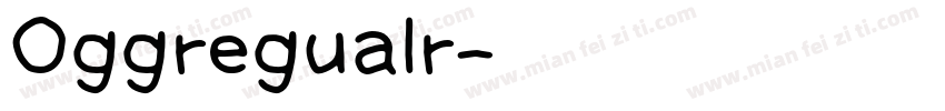 Oggregualr字体转换
