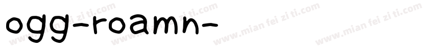 ogg-roamn字体转换