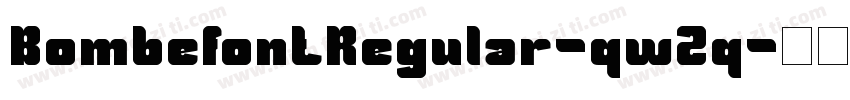 BombefontRegular-qw2q字体转换