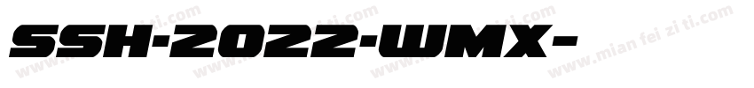 SSH·2022·WMX字体转换