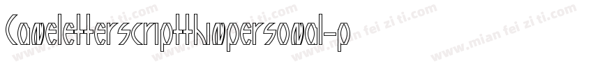 Caneletterscriptthinpersonal-pDzR字体转换