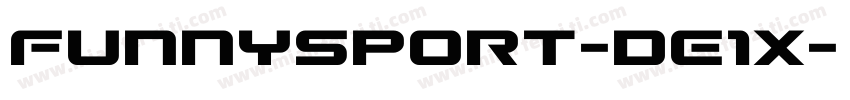 FunnySport-dE1X字体转换