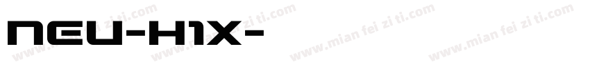 NEU-H1X字体转换
