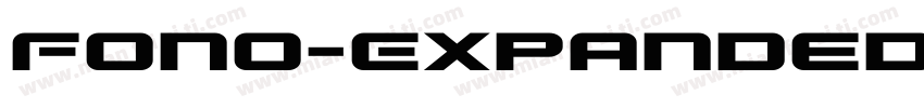 Fono-ExpandedUnicas字体转换
