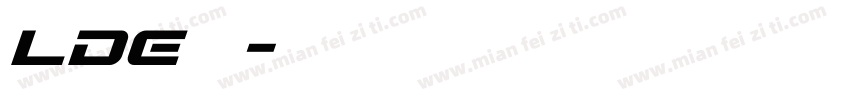 LDE字体字体转换
