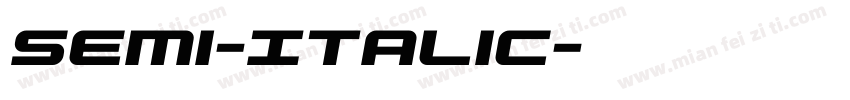Semi-Italic字体转换