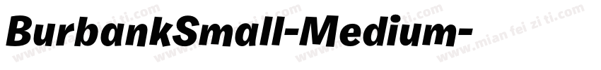 BurbankSmall-Medium字体转换