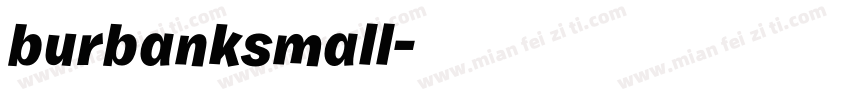 burbanksmall字体转换