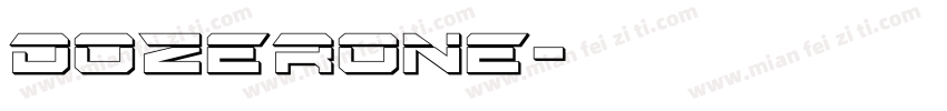 dozerone字体转换