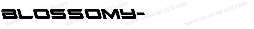 Blossomy字体转换