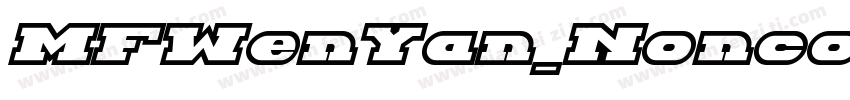 MFWenYan_Noncommercial-Regula字体转换