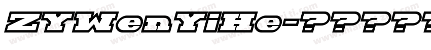ZYWenYiHe字体转换