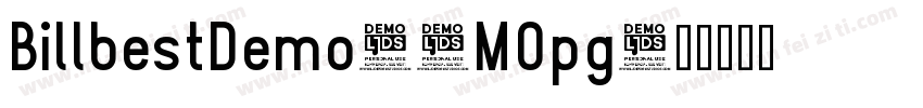 BillbestDemo-8MOpg字体转换