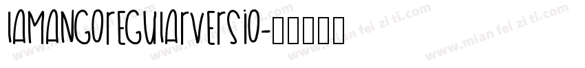 lamangoregularversio字体转换
