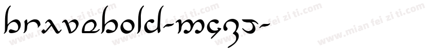 BraveBold-MGzJ字体转换