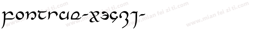 Fontrue-X3Gzj字体转换