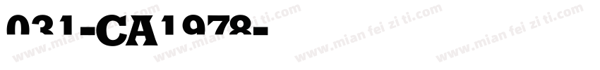 031-CA1978字体转换